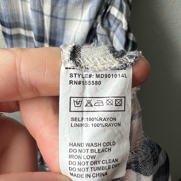 Maronie plaid ruffle wrap dress size S MSRP$95 - Picture 11 of 13